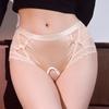 Женские сексуальные трусики Шелковистый сатин С открытой ластовицей Кружевные прозрачные трусики Полые трусы Высокоэластичное мягкое бикини нижнее белье