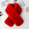 Детский двухсторонний бархатный утолщенный флисовый шарф в корейском стиле с искусственным мехом, теплый шарф с меховым воротником на осень и зиму