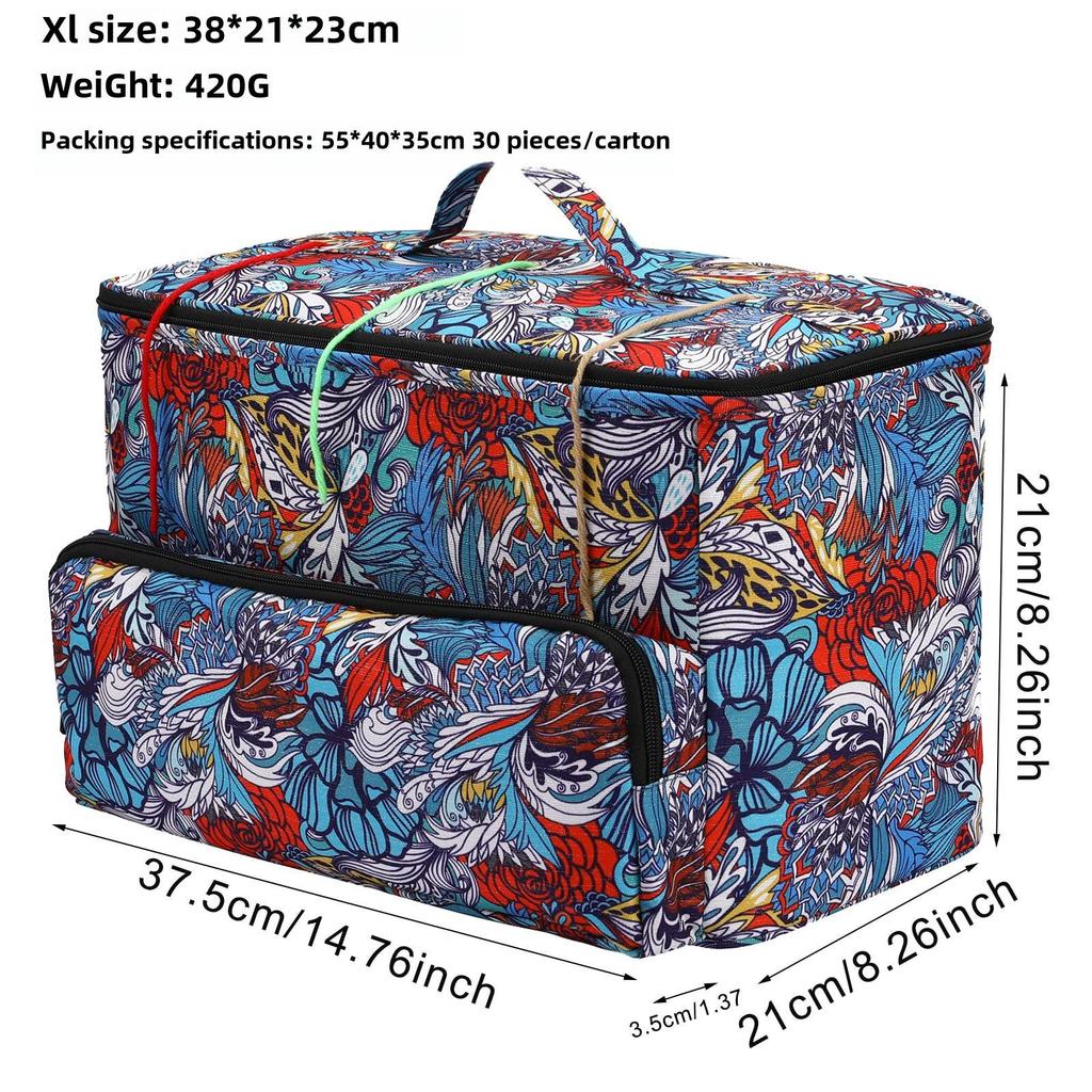 Cross-Border Crochet Tool Kit: Square Wool Storage & Needle Bag