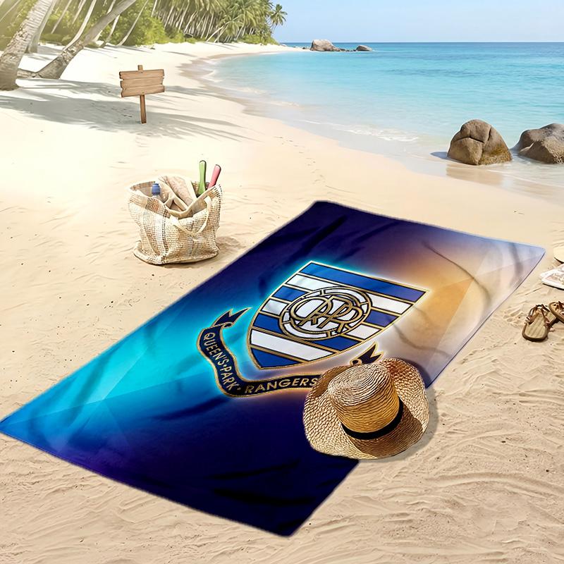 Queens Park Rangers Football Print Beach Towel, Large Soft Quick Dry Towel for Beach Camping Swimming