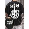 Футболка с графическим принтом группы Motionless in White Мужская Женская Хлопковая Летняя Повседневная С Коротким Рукавом Круглый Вырез Одежда
