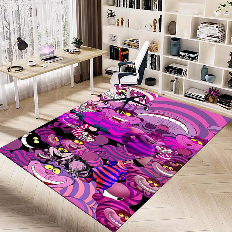 Cheshire Cat Collage Carpet For Playroom Bedroom Living Room Sofa Home Decorkids Game Area Rug Nonslip Floor Mat