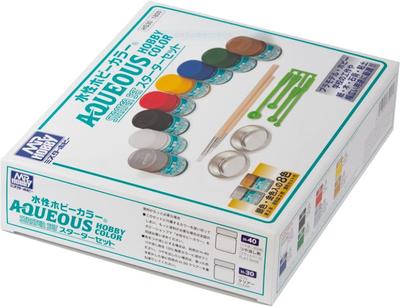 Набор модельных красок Hobby Color Starter HS30 на водной основе,