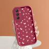 Soft Silicone Square Ladder Printing Pattern Phone Casing Full Cover Camera Shockproof Protection Rubber Case for Samsung