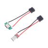 1/3 шт. 3A 5V USB-розетка типа C и USB-розетка типа A с разъемом для кабеля