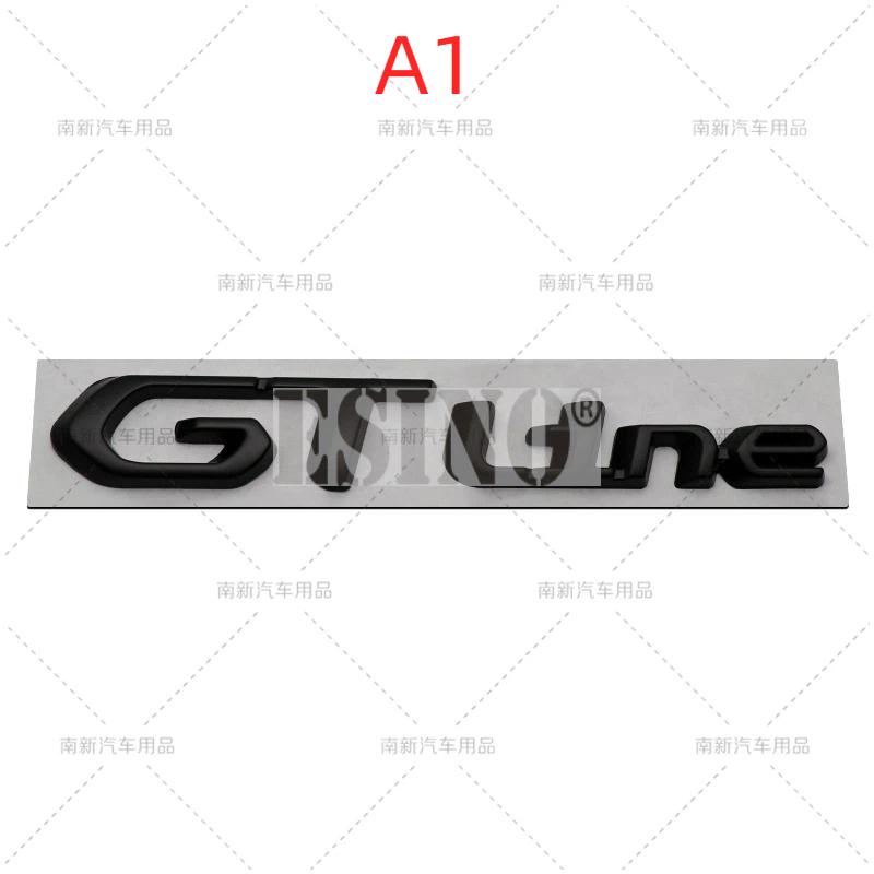 Car GT GTI Line 3D Metal Chrome Zinc Alloy Emblem Car Badge Body Fender Adhesive Emblem