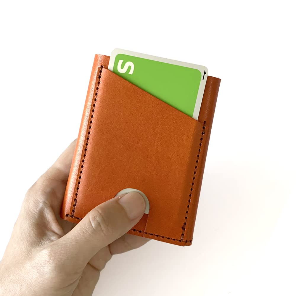 В Кошелек Trifold Coin Кошелек Мини Кошелек Маленький Тонкий Компактный Маленький Держатель Для Карт Tochigi Кожа Натуральная Кожа Кожа M002NV [Сделано в Японии] Мужской