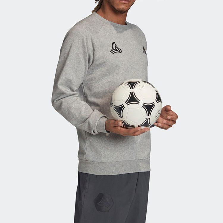 adidas Толстовки Мужские Светло-серые С круглым вырезом Умеренный Обычный FU3662