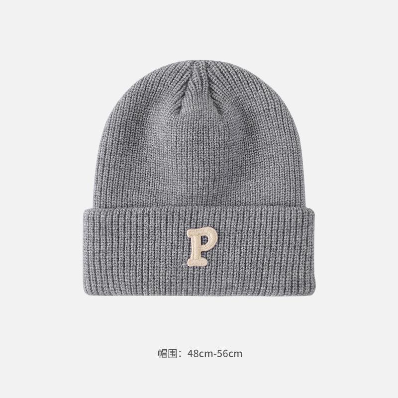 Шапка из шерсти Alphabet женская осенне-зимняя, ветрозащитная, для защиты ушей, для лица, модная, универсальная, теплая, вязаная шапка