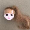 Jenny Long Hair Doll Heads Licca Colorful Soft Hair Heads DIY Doll Decors Figures Girl Collective Gifts Toys
