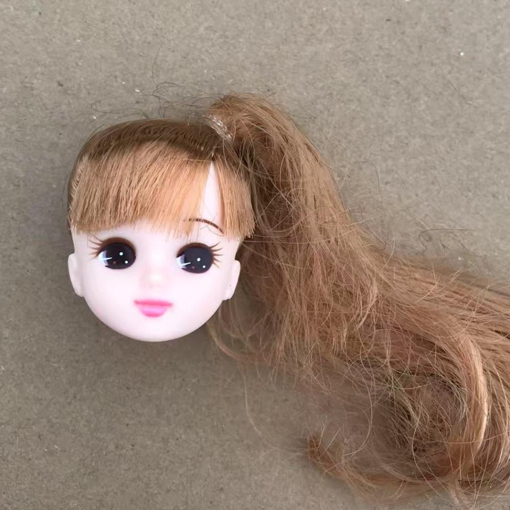Jenny Long Hair Doll Heads Licca Colorful Soft Hair Heads DIY Doll Decors Figures Girl Collective Gifts Toys