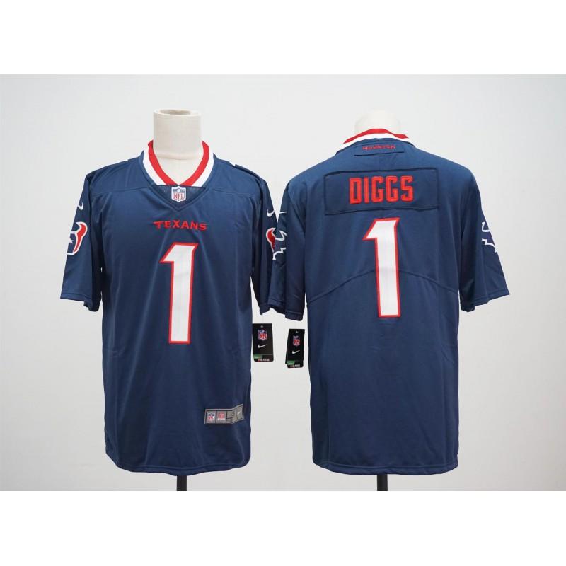 Mens NFL Houston Texans C.J. Stroud 7 Blue Football Jersey - Lightweight Athletic Performance Top Fan Wear Casual Sport