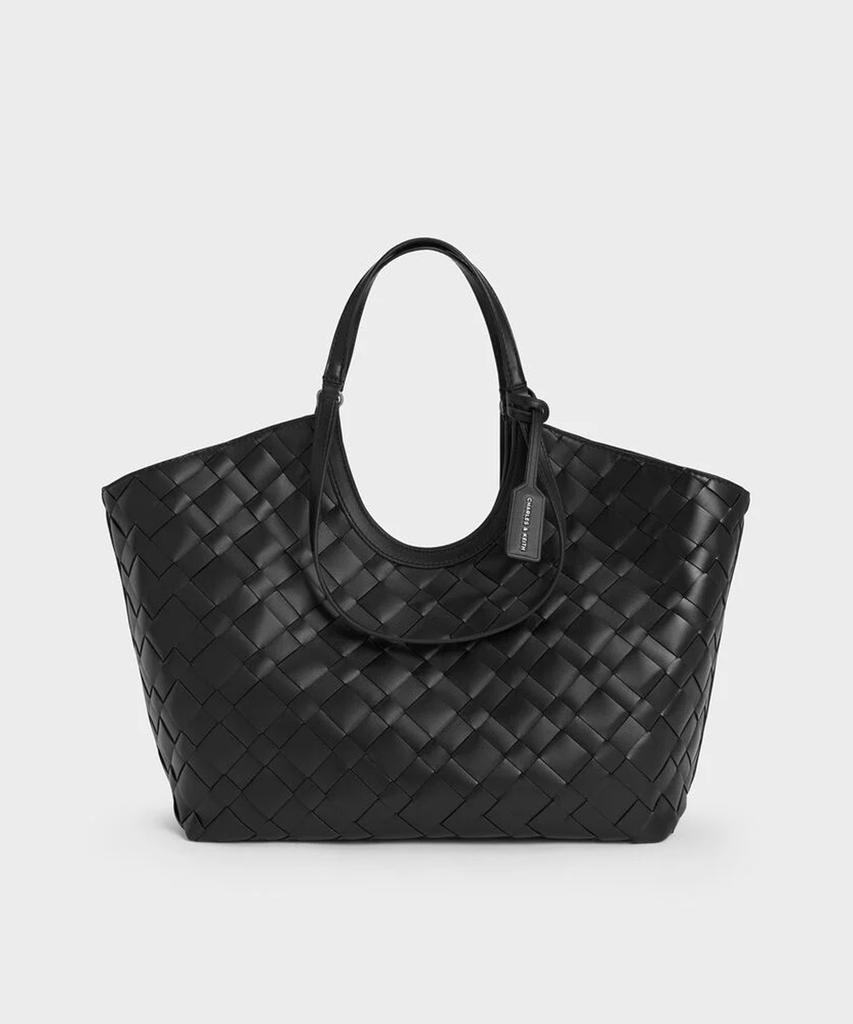Charles & Keith Плетеная сумка-тоут Yvette 3 цвета Ck2-30701583