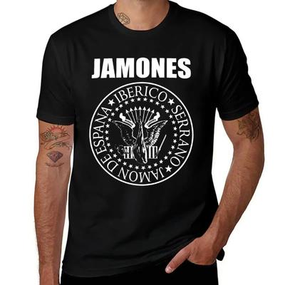 Футболка Buenos Jamones больших размеров топы винтажная футболка с аниме винтажная одежда кавайная одежда черные футболки для мужчин