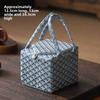 Handmade Woven Tea Ware Storage Bag, Fabric - Patchwork & Padded, Portable Handle, Teapot/Cup Organizer (Multi - Color)