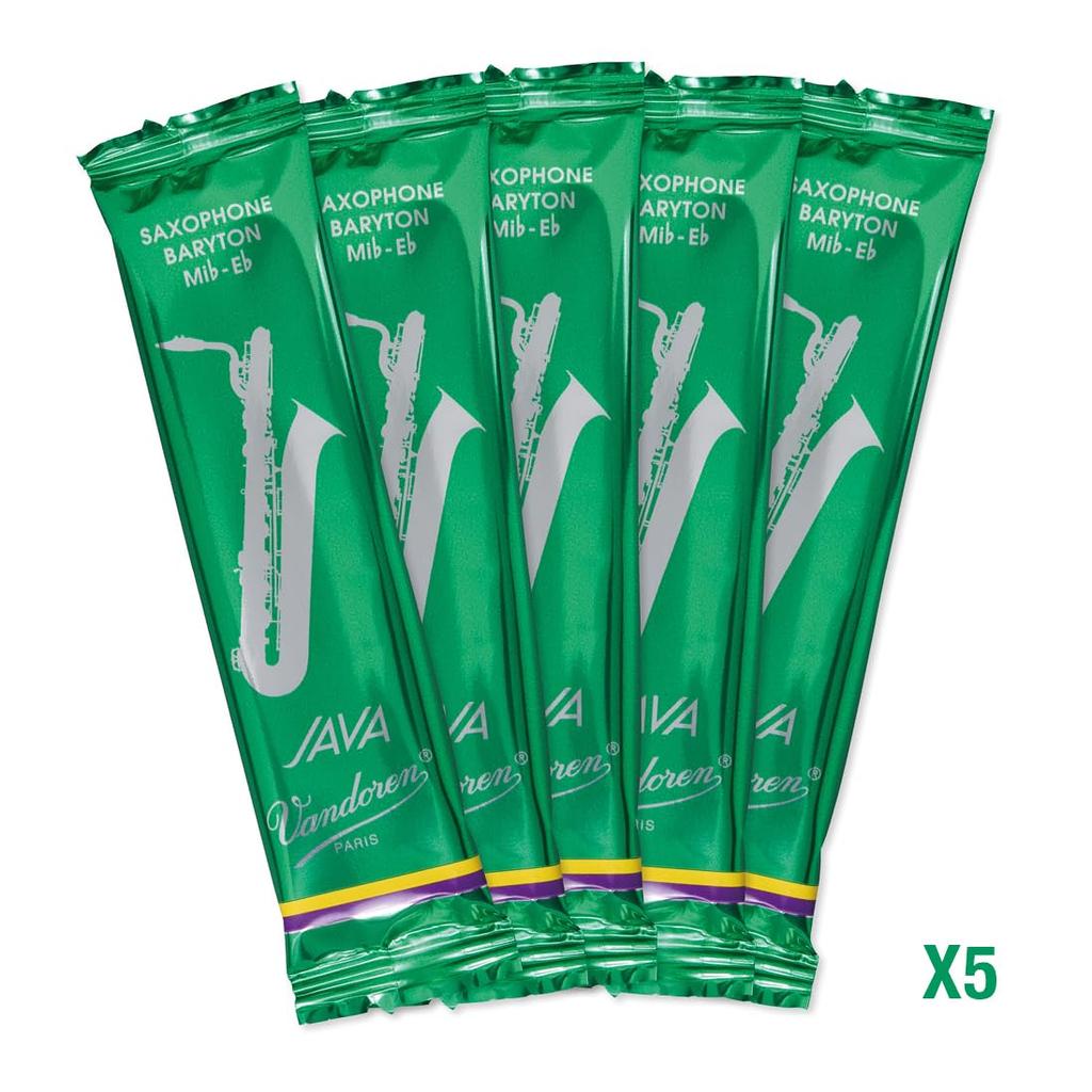 Трости для баритон-саксофона Bandoeren JAVA (ДЖАВА) Твердость 2-1/2 (5 тростей в упаковке)