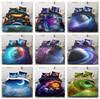 3D Planet Bedding Set Space Universe Printed Down Duvet Cover 2 or 3 Pieces AU180 * 210 Full Size Bedroom Decoration Quilt Cover