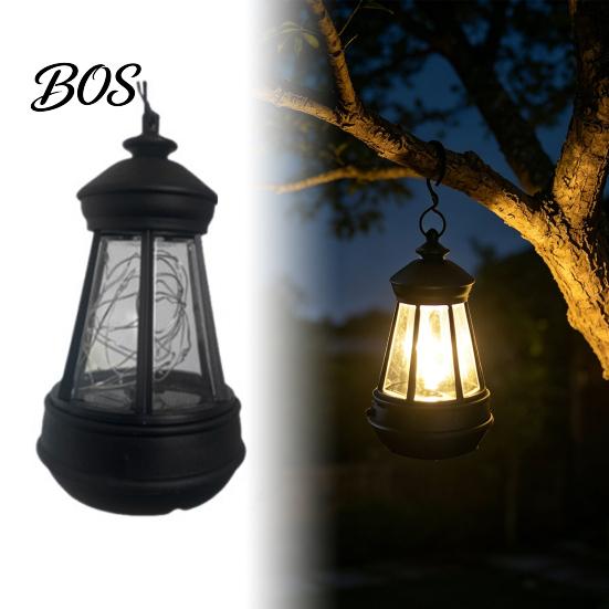 Decorative Solar Garden Lamps Hanging Lantern, Retro Lantern Lamp, Waterproof Lights Outdoor Light for Backyard Porch Terrace Decor