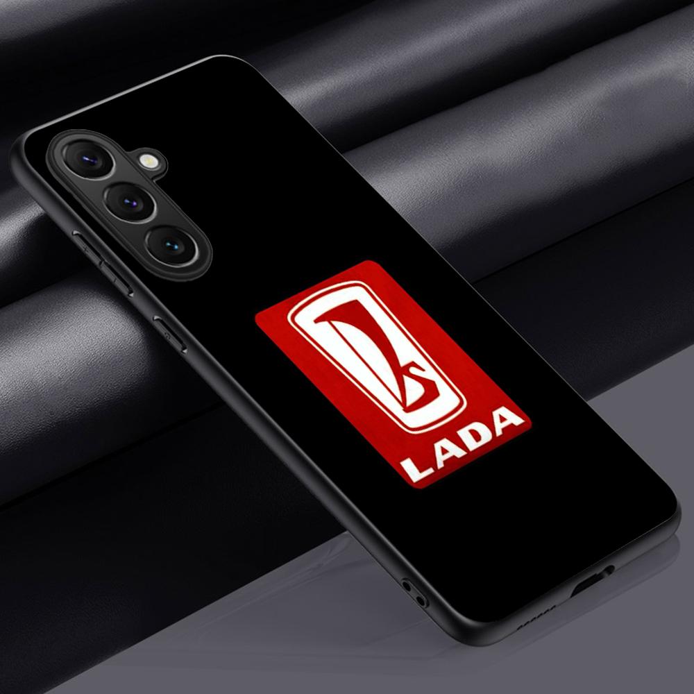 Cool car L-la-Da fashion logo design Phone Case For Samsung Galaxy S26 S25 S24 S23 S22 S21 Plus Ultra Note20 Soft Black