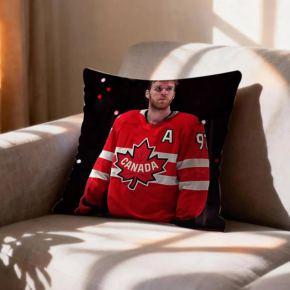 Ice HockeyConnor MMcDavid Pillow Case Pattern Printed Pillowcase For Living Room Sofa Cushion Cover