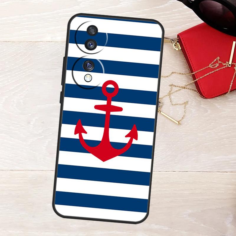 Anchor Boat Case For Honor Magic 8 7 5 6 Pro X9a X9b X9c X9d X8c X8b Win RT 50 70 90 200 400 Lite Cover