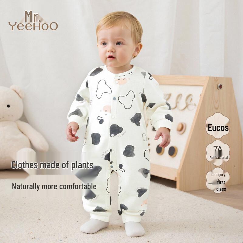 YEEHOO Baby 7A Antibacterial All-Season Long-Sleeve Romper