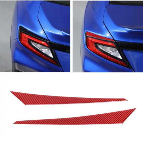 Красный карбоновый спойлер накладка на задний фонарь для Subaru WRX 22-24