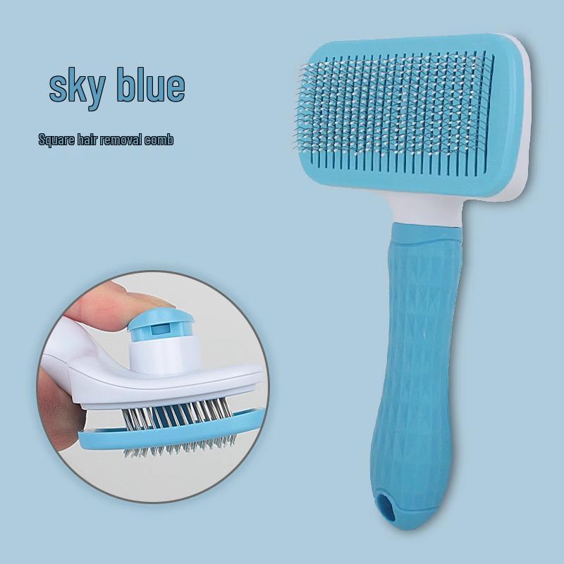 Pet Grooming Comb: Detangling Brush for Dogs and Cats, Removes Loose Hair.