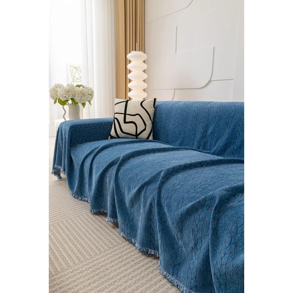 Чехол для диванной подушки с двумя сторонами Чехол для дивана с узором «Шенилл» и узором «Пшеничное ухо» Чехол для дивана Housse Canapé 3 места, наклонный