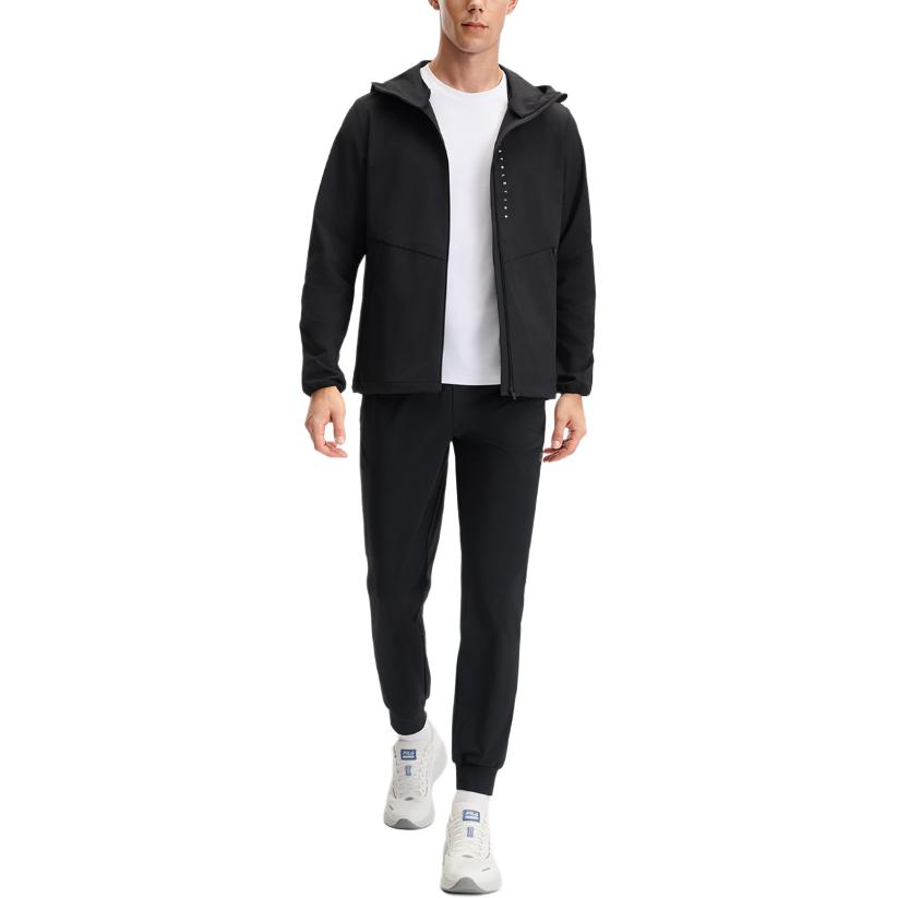 Fila Фитнес Повседневная Мода Простая Толстовка с Капюшоном Мужские Куртки Насыщенно-Черный A11M521706F-BK