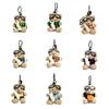 Key Chain Pilot Bear Keychain Rabbit Stuffed Bear Dolls Kawaii Plush Key Ring  Couple Kids