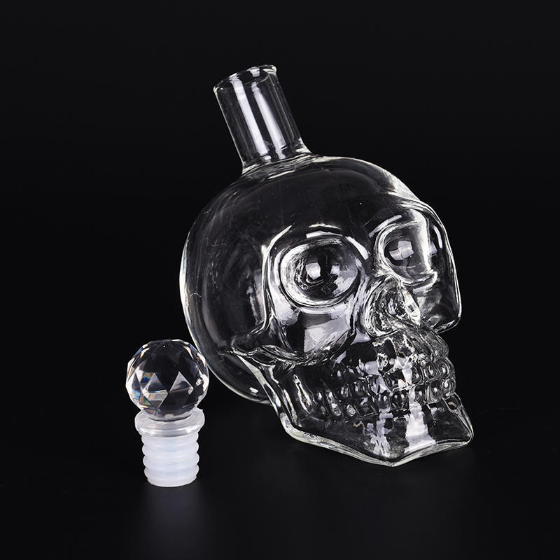 Череп Голова Водка Виски Шот Домашний Бар Стеклянная Бутылка Графин
