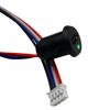 Порт USB-C Female 4P со светодиодом, водозащищенный, для пайки, с поддержкой передачи данных и зарядки