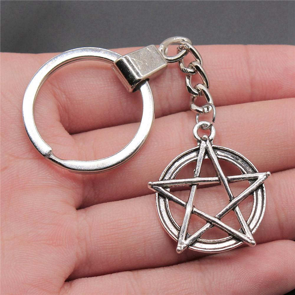 Солнце Луна Пентаграмма Брелки Женские Ювелирные Изделия Бизнес Креативный Сувенир