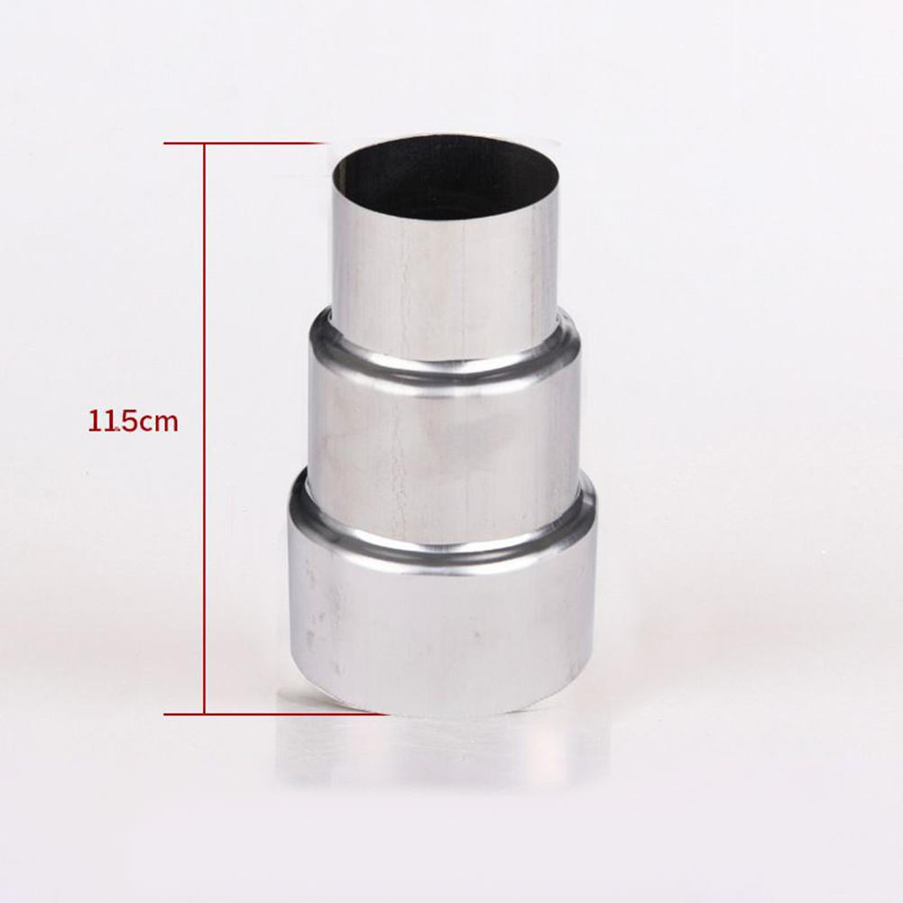 Stainless Steel Flue Exhaust Pipe Reducing Joint Chimney Adaptor Stove Pipe Universal Household Ventilation Multiple Sizes