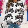 Womens Plus Size Crew Neck Sweatshirt Loose Soft Long Sleeve Casual Leisure Daily Street Pullover