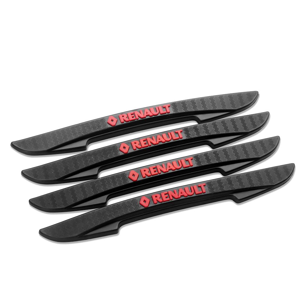 4pcs Rubber Car Door Edge Bumper Protector Strip Sticker For Renault Clio Megane DACIA Fluence Scenic Loguna Duster Logan Twingo ZZ28
