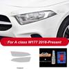 Для Mercedes Benz A-Class W176 W177 A45 A35 AMG Аксессуары 2 шт. Прозрачная Черная Защитная Пленка для фар автомобиля Стикер из ТПУ