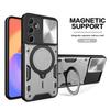 Чехол для Samsung Galaxy M15 M35 M55 5G, Чехол-броня с защитой камеры на выдвижной задвижке, Чехол для телефона Samsung M 15 35 55, Магнитное кольцо-подставка, Задняя крышка