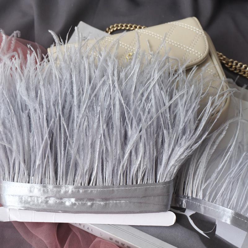 Отделка из страусиных перьев 10-13 см для украшения платья и танцевальной юбки - Аксессуары для одежды