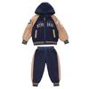 Комплекты толстовок для мальчиков Осень Толстовки с капюшоном+Брюки 2 шт. Повседневные спортивные костюмы Детская одежда Наряды 5-12 лет