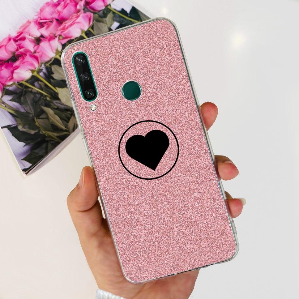 New Case For Huawei Y6p MED-LX9 Luxury Flower Love TPU Soft Silicone Back Cover For Huawei Y6p Y6P 2020 Bumper Phone Case Funda