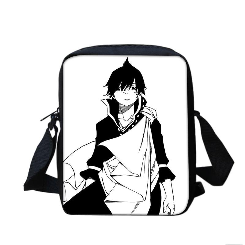 Сумка через плечо FAIRY TAIL мультяшный аниме принт студенческая для мальчиков и девочек новая легкая, компактная, большая вместимость, универсальная