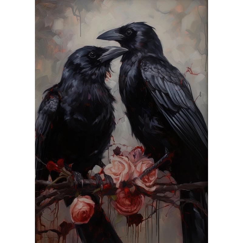 Dark Academia Art Haunting Ghost Poster Prints Halloween Home Decor Haunted House Gothic Vampire Canvas Painting Wall Art
