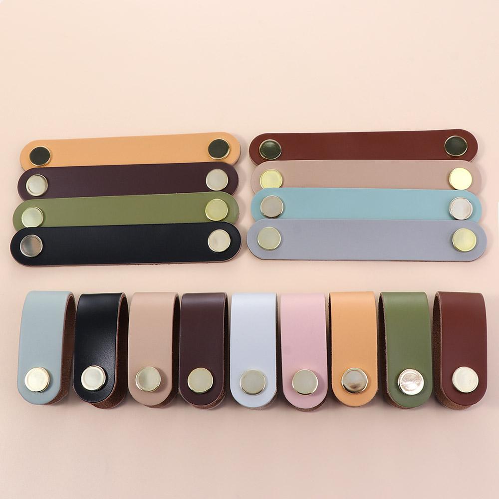 Kitchen Wardrobe Cabinet Soft Door Pulls Leather Handle Furniture Knobs Drawer Handle