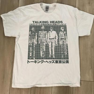 Футболка с принтом Talking Head, Белая унисекс футболка с графическим изображением Talking Head S-5XL KH14869 Унисекс футболка