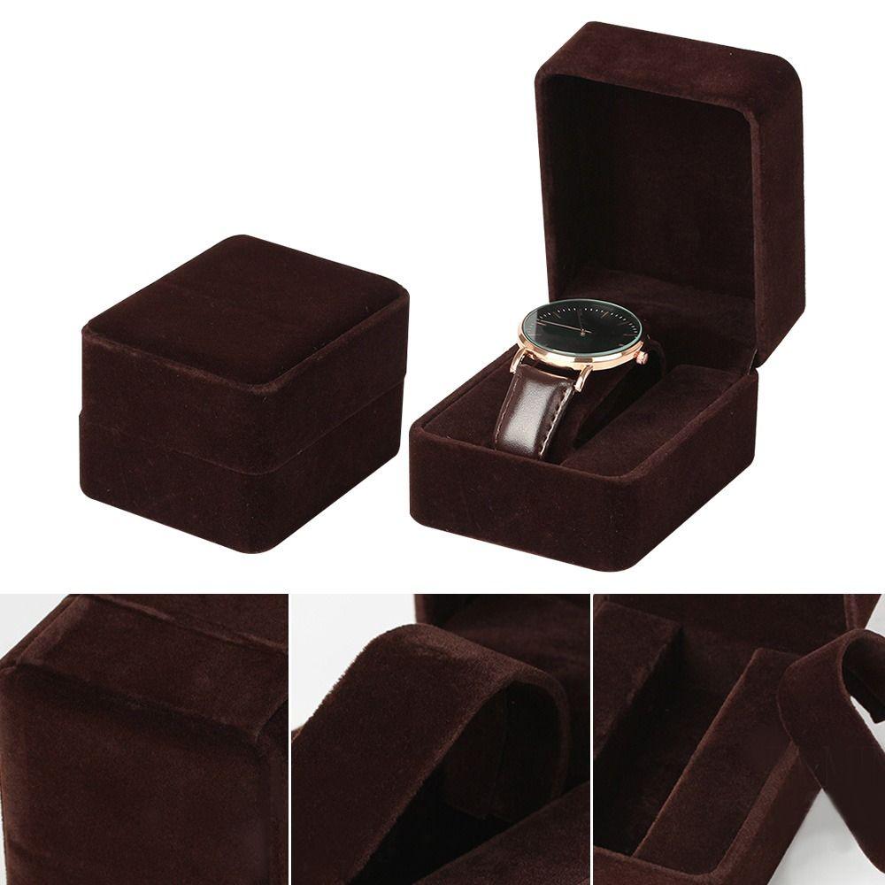 Высококачественный портативный фланелевый контейнер-кейс, коробка для хранения, коробка для часов, подарочный кейс