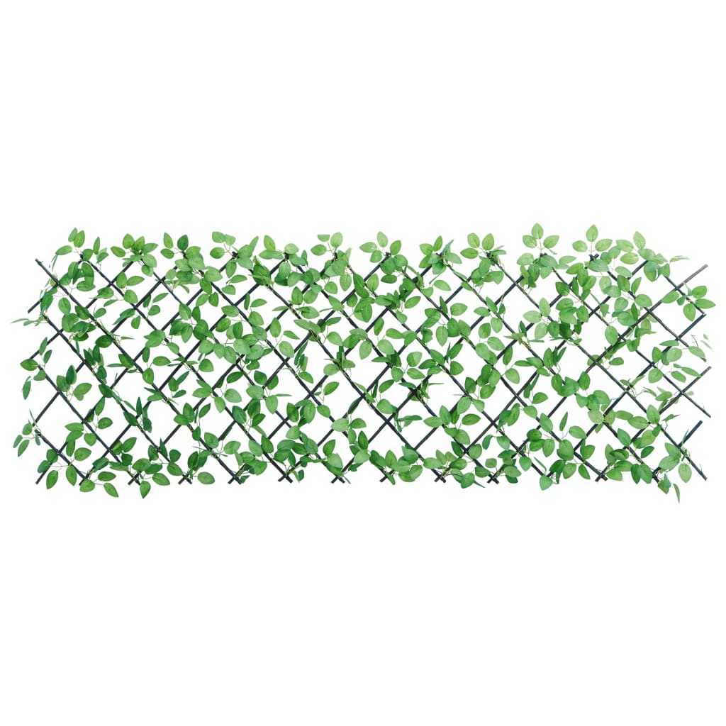Climbing Grid with Artificial Ivy Expandable Green 180 x 65 cm