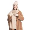 3pcs Wool Hat Scarf Gloves Set Warm Winter Beanie Hat Thermal Knit Cap  Cold Weather