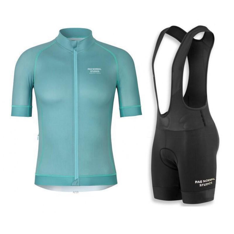 Men Women Cycling Jersey Bib Shorts Set Milk Silk Breathable Quick Dry Bike Apparel